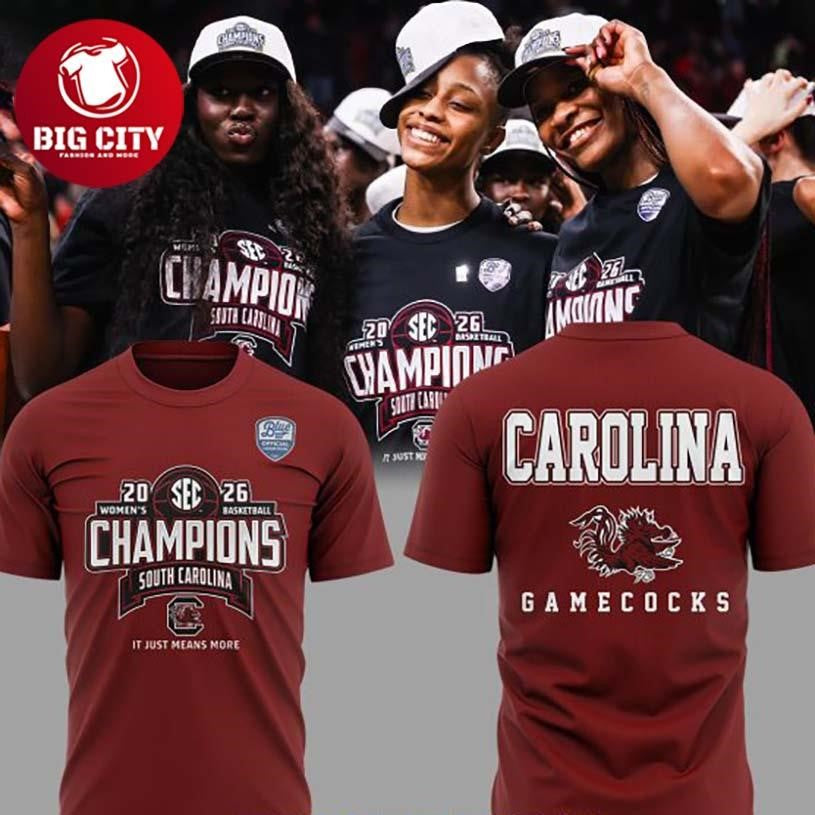 South Carolina Gamecocks SEC Reugular Season Champions 2026 Two Sided Shirt Unisex