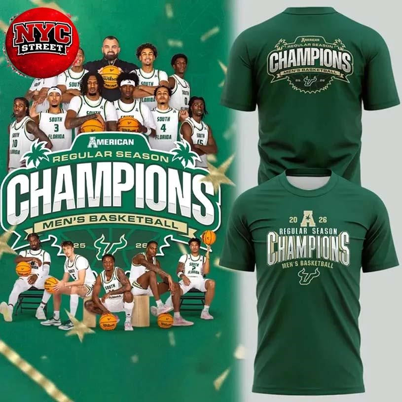 South Florida Bulls Regular Season Champions 2026 Two Sided Shirt Unisex