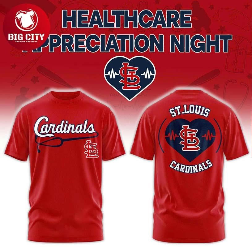 St. Louis Cardinals Healthcare Appreciation Night 2026 Celebrate Two Sided Shirt Unisex