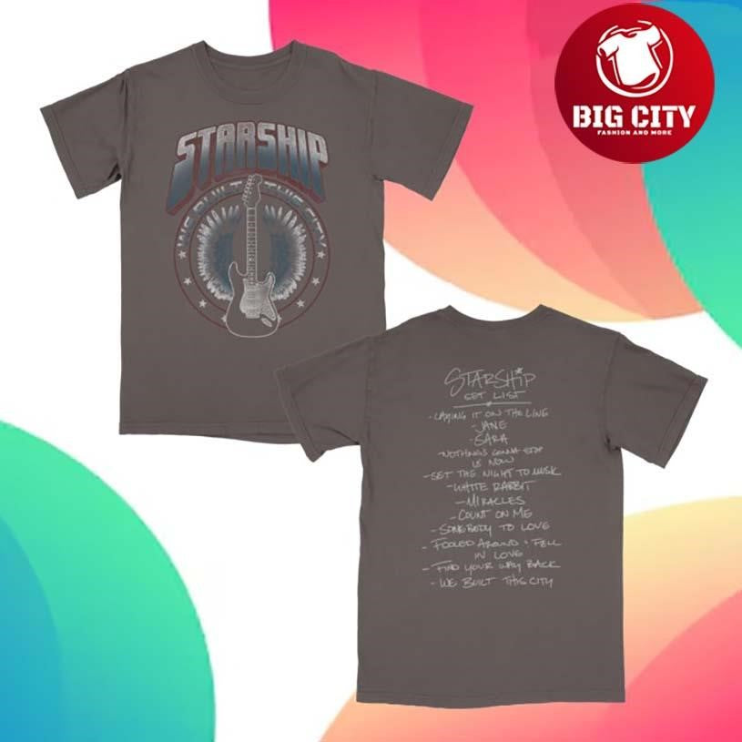 Starship Setlist Two Sided Shirt Unisex