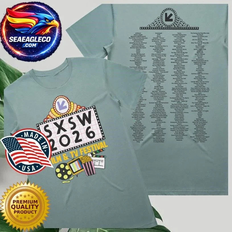 Sxsw 2026 Film &amp; Tv Two Sided Shirt Unisex