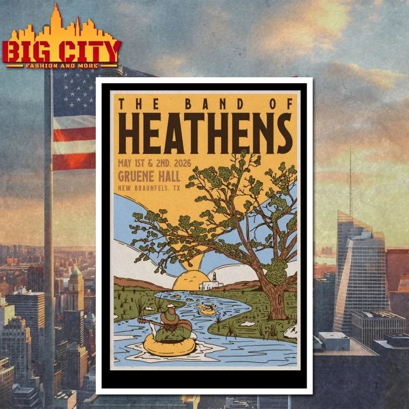 The Band Of Heathens New Braunfels TX 5.1-5.2.2026 Poster Unisex