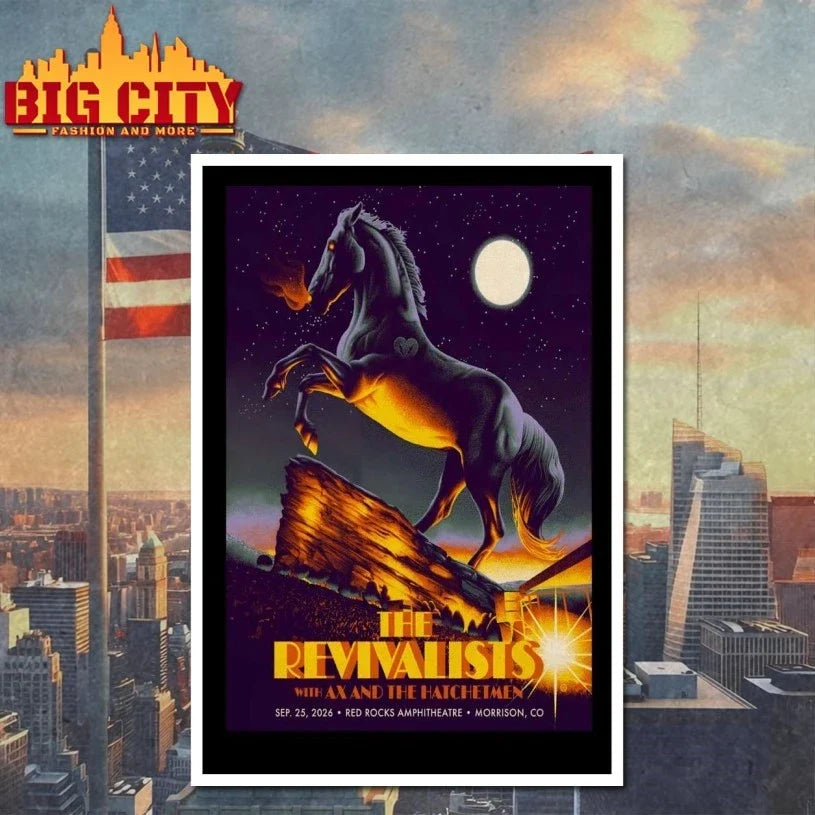 The Revivalists Sept 25 2026 Red Rocks Amphitheatre In Morrison CO Poster Unisex