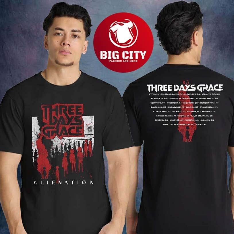 Three Days Grace Tour 2026 Alienation Two Sided Shirt Unisex