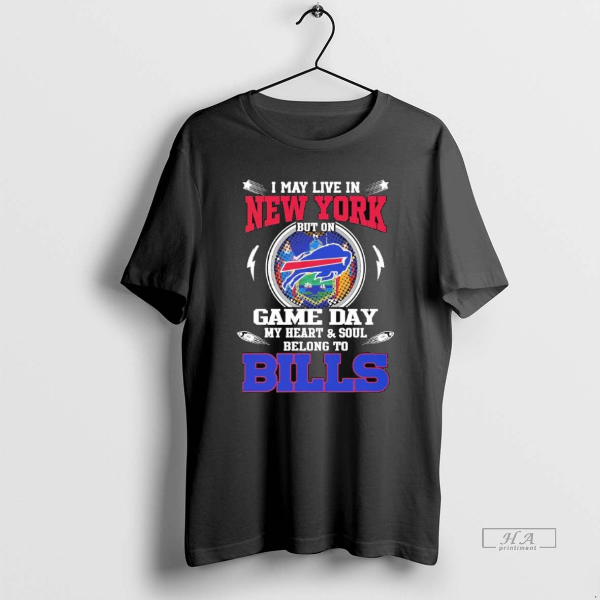 Trendy I May Live In New York But On Game Day My Heart Soul Belong