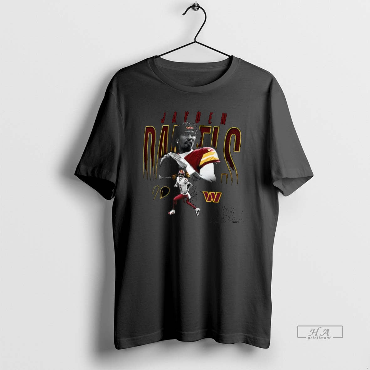 Trendy Jayden Daniels Washington Commanders Football Signature Retro