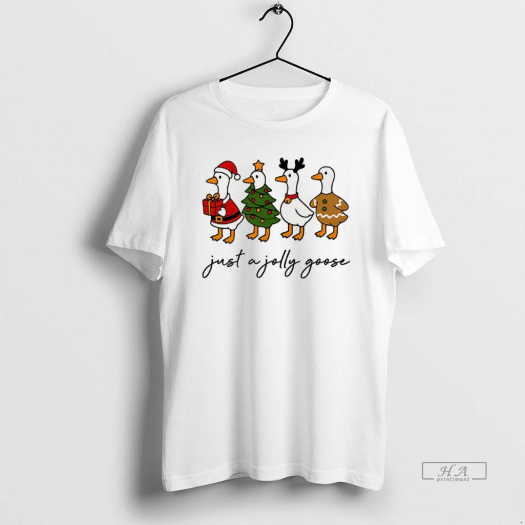 Trendy Just A Jolly Goose Santa Claus Christmas Tree Reindeer And Gingerbread Christmas