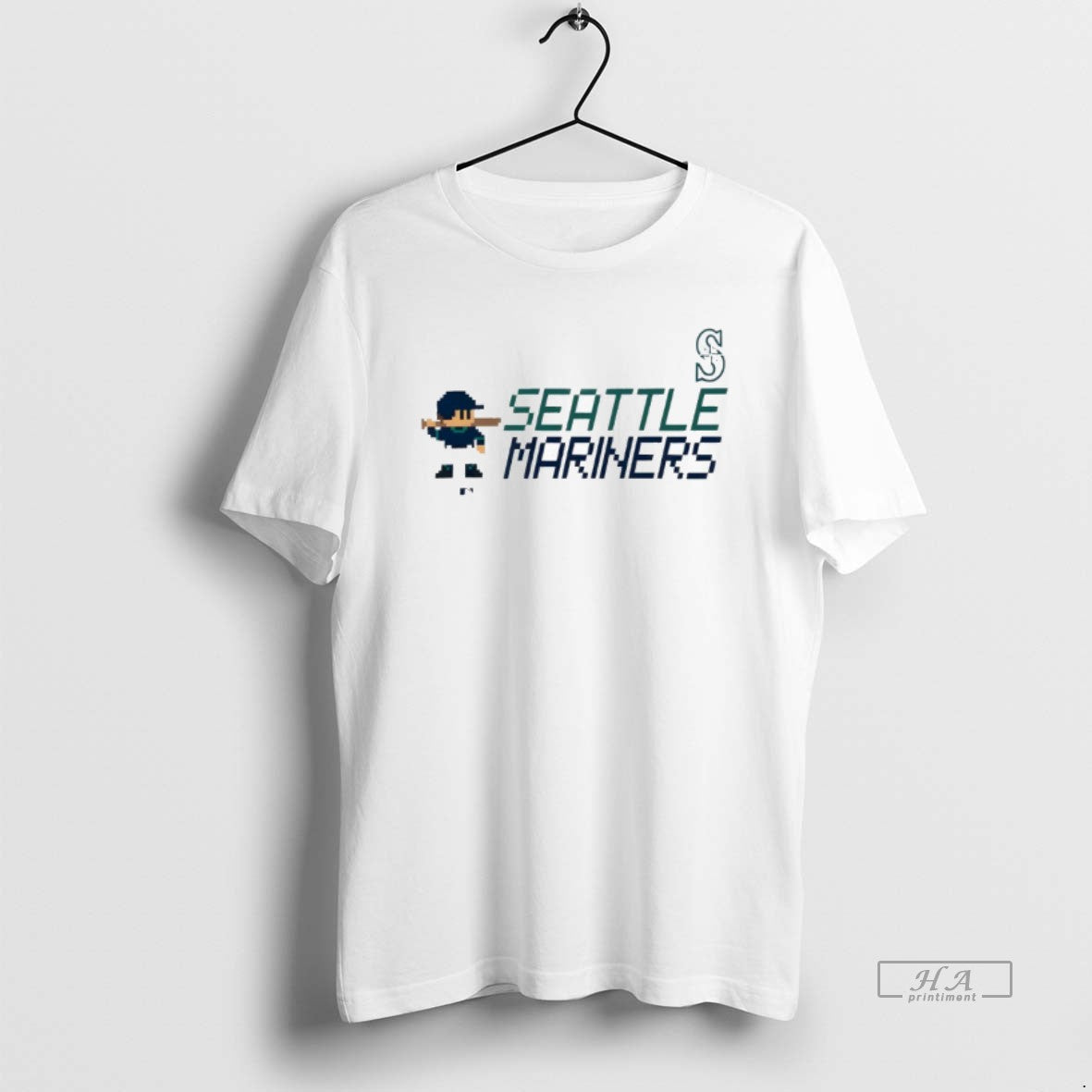 Trendy Mariners Team 8 Bit Baseball