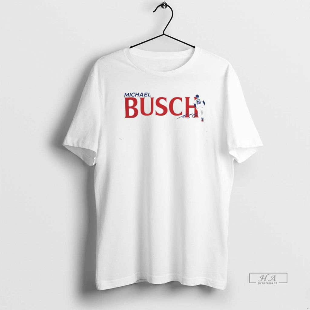 Trendy Michael Busch 29 Chicago Cubs Baseball Signature
