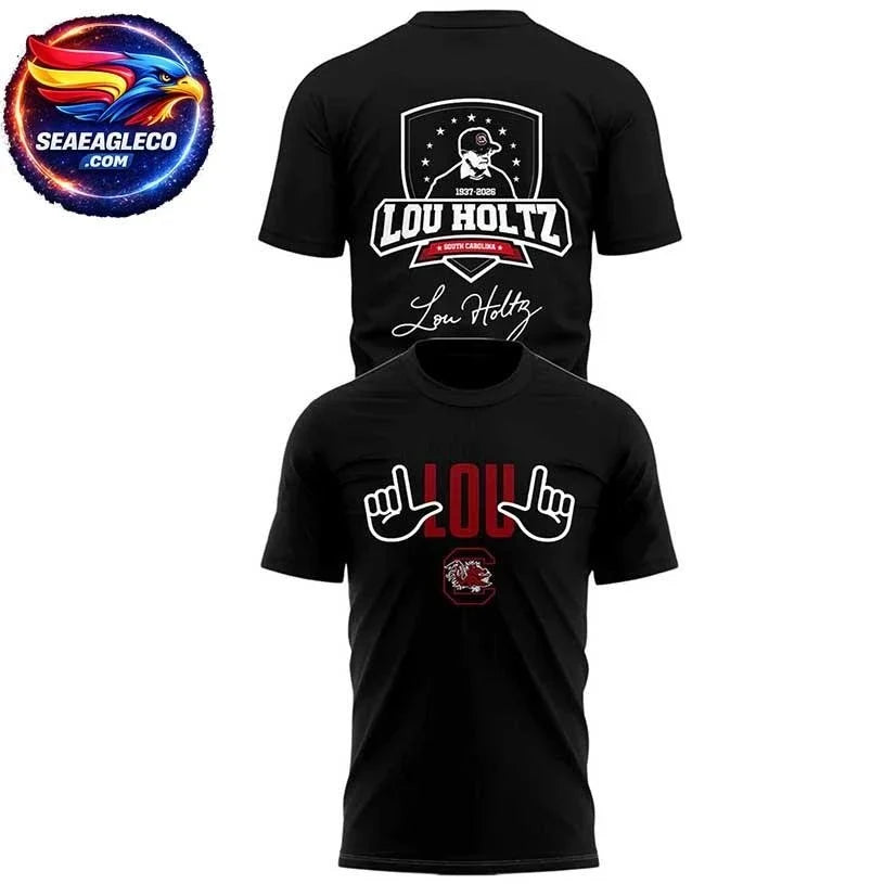 Tribute South Carolina Lou Holtz 1937 2026 Two Sided Shirt Unisex