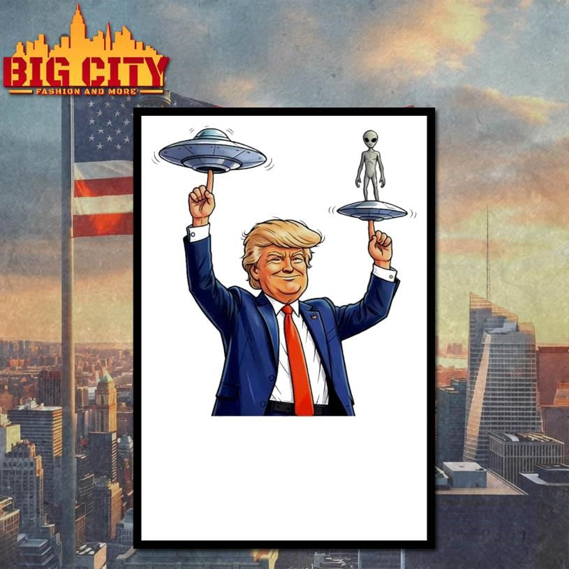 Trump Alien UFO Balancing Shirt Unisex