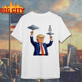 Trump Alien UFO Balancing Shirt Unisex