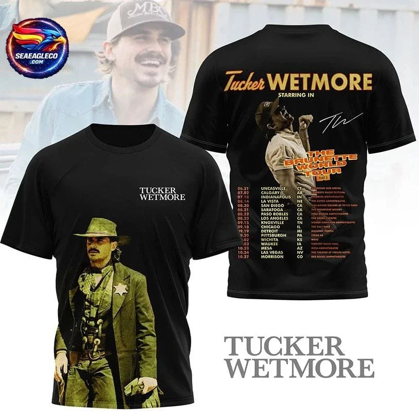 Tucker Wetmore The Brunette World Tour Part 2 Two Sided Shirt Unisex