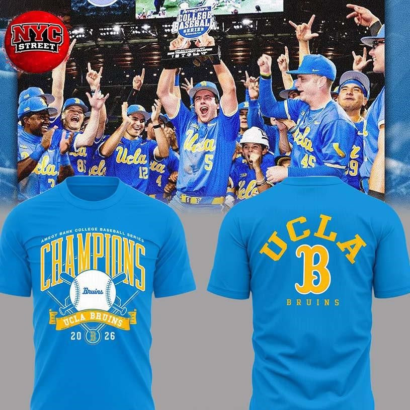UCLA Bruins x Amegy Bank College Baseball Series Champions 2026 Two Sided Shirt Unisex