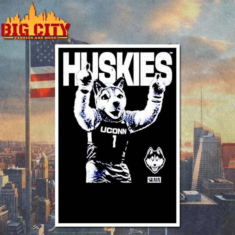 UConn Huskies mascot mode Slam Shirt Unisex
