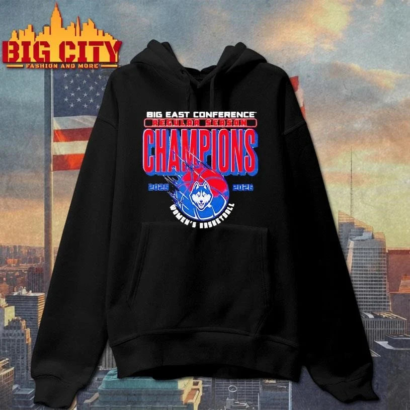 UConn Women’s Basketball Big East Regular Season Champions 2025-26 Shirt Unisex