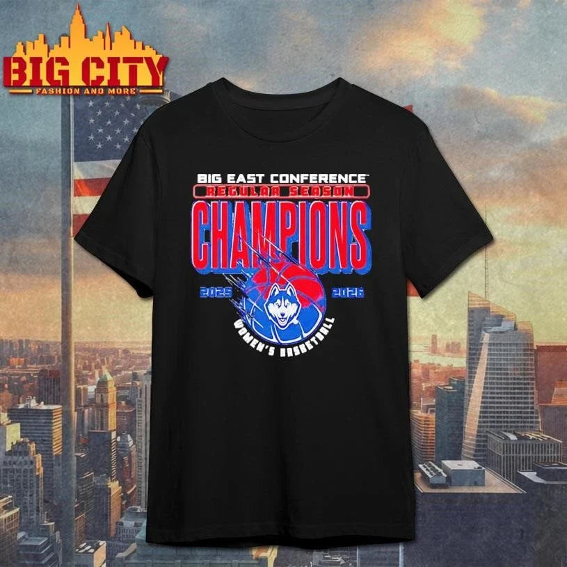 UConn Women’s Basketball Big East Regular Season Champions 2025-26 Shirt Unisex