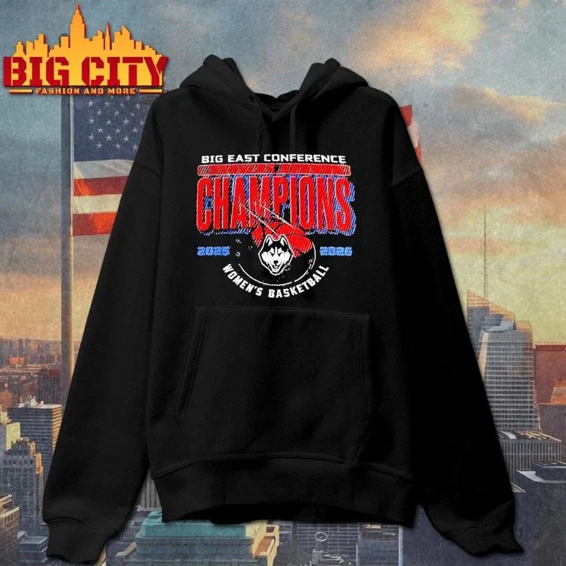 Uconn Huskies 2025-26 Big East Conference Regular Season Champions Classic Shirt Unisex