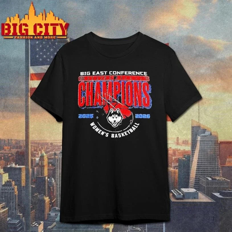 Uconn Huskies 2025-26 Big East Conference Regular Season Champions Classic Shirt Unisex