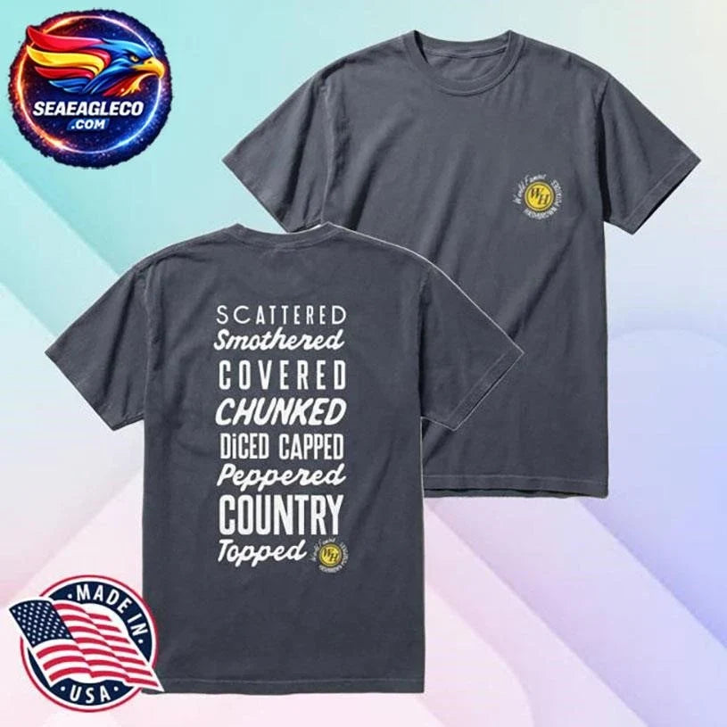 Waffle House Hashbrown Two Sided Shirt Unisex
