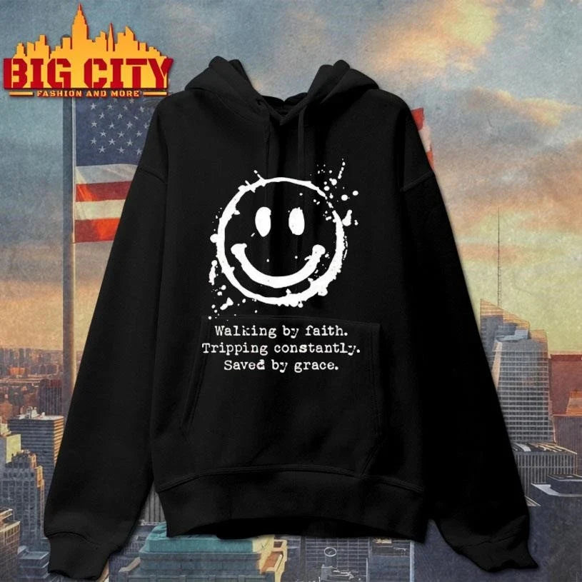 Walking By Faith Tripping Constantly Saved By Grace Shirt Unisex