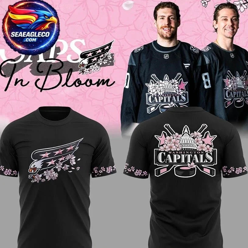 Washington Capitals 2026 Cherry Blossom Night Celebarte Two Sided Shirt Unisex