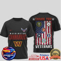 Washington Commanders Veterans Appreciation Armed Forces Two Sided Shirt Unisex