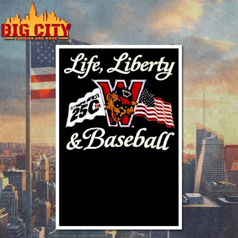 Washington Wild Things Life Liberty And Baseball Shirt Unisex