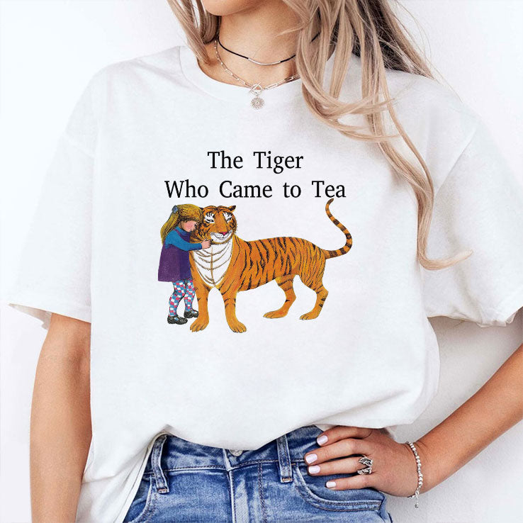 Word Book Day The Tiger Who Came To Tea T Shirt Unisex