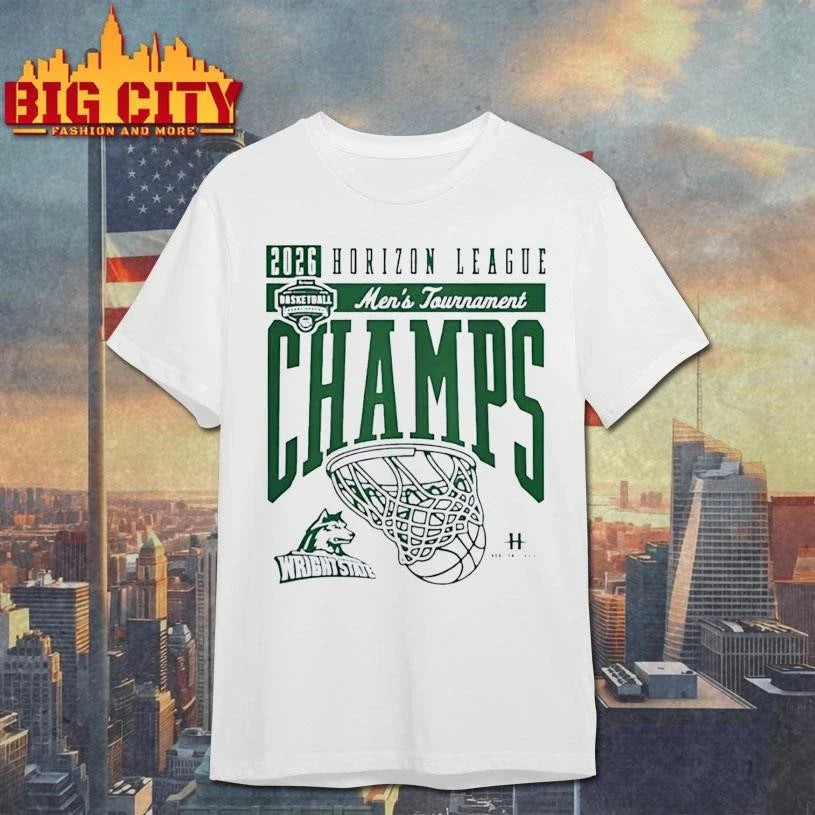 Wright State Basketball 2026 Horizon League Men’s Tournament Champions Shirt Unisex
