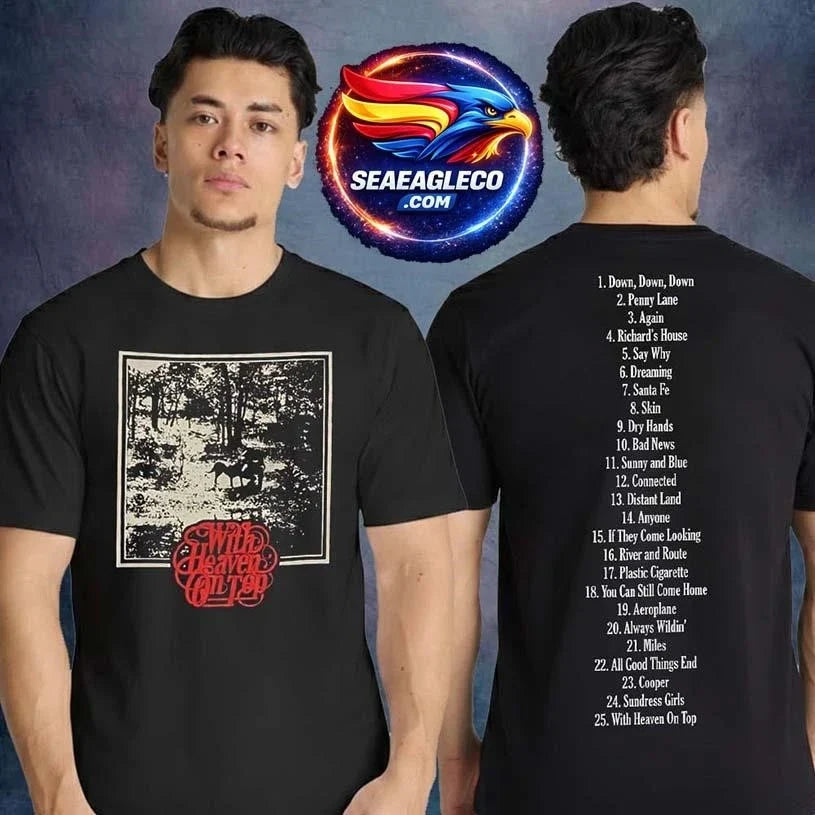 Zach Bryan Merch With Heaven On Tour 2026 Album Tracklist Two Sided Shirt Unisex