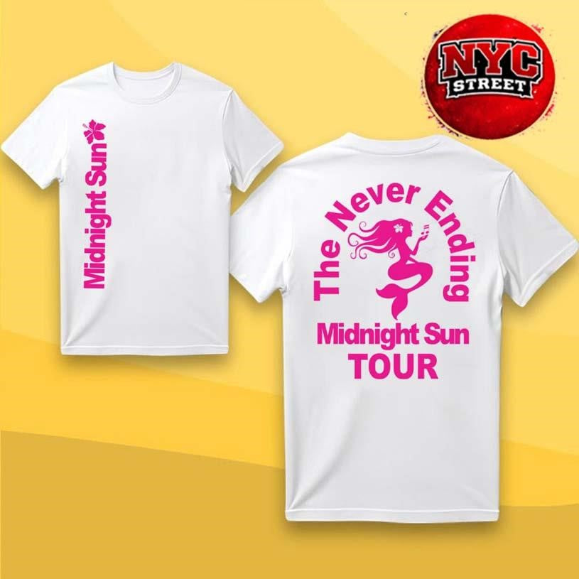 Zara Larsson Midnight Sun Never Ending Tour 2026 Two Sided Shirt Unisex