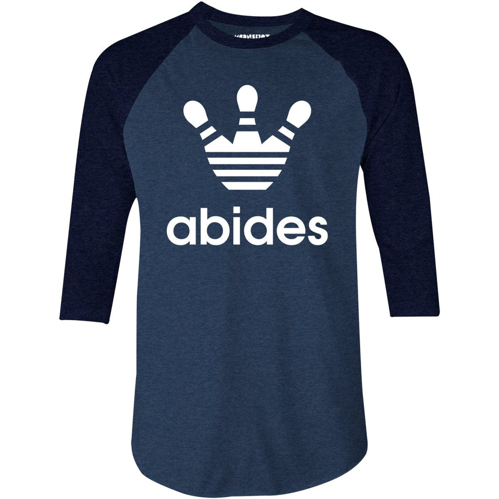 Abides Lebowski Bowling - 3/4 Sleeve Raglan
