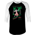 Aloha Cafe - Tijuana, Mexico - Vintage Tiki Bar - 3/4 Sleeve Raglan