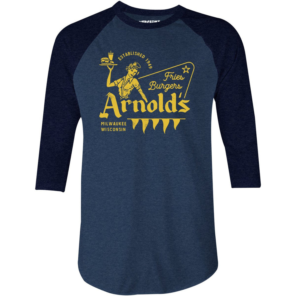 Arnold's Drive-In Happy Days - 3/4 Sleeve Raglan