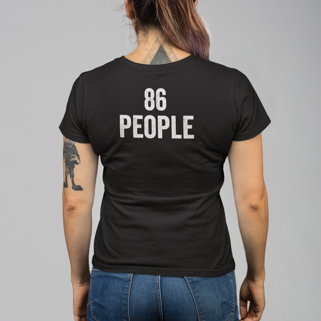 BACK PRINT 86 People Unisex Tee