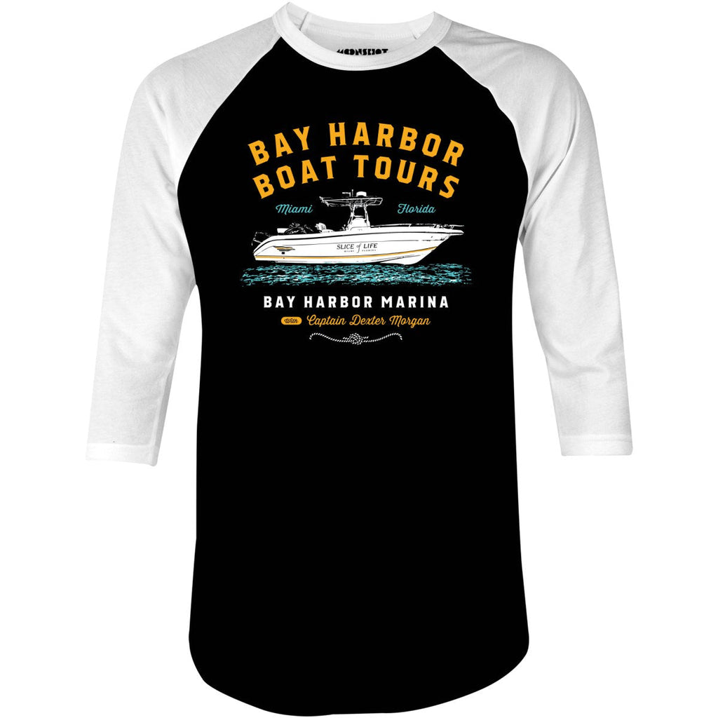 Bay Harbor Boat Tours - 3/4 Sleeve Raglan