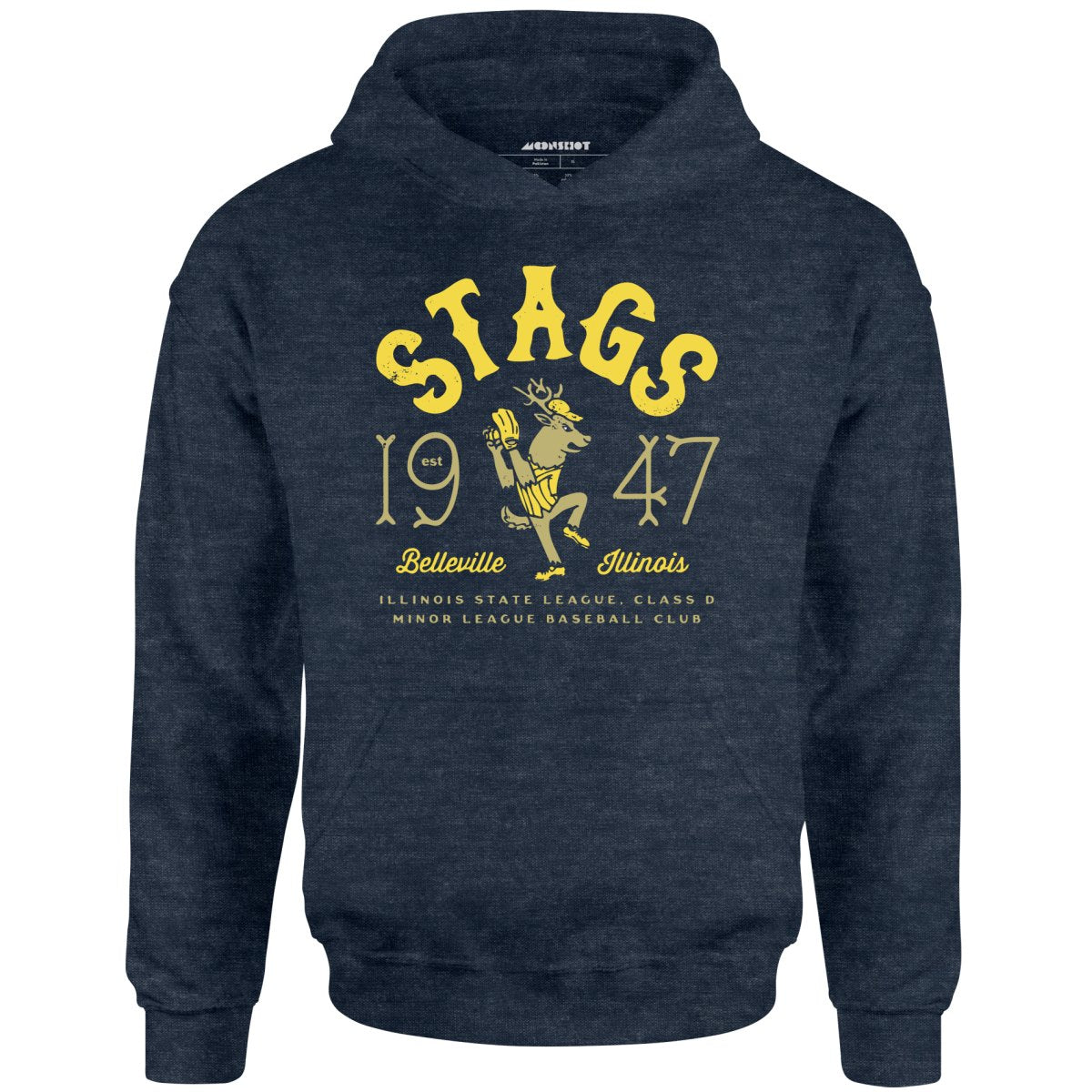 Belleville Stags - Illinois - Vintage Defunct Baseball Teams - Unisex