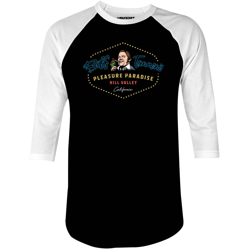 Biff Tannen's Pleasure Paradise - 3/4 Sleeve Raglan