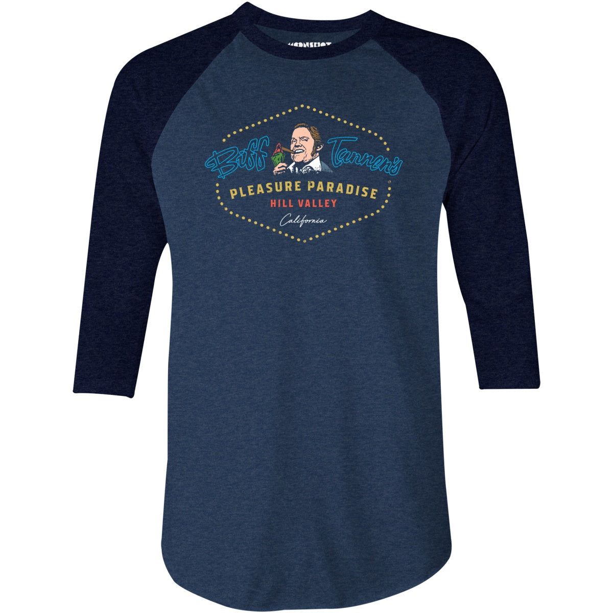 Biff Tannen's Pleasure Paradise - 3/4 Sleeve Raglan