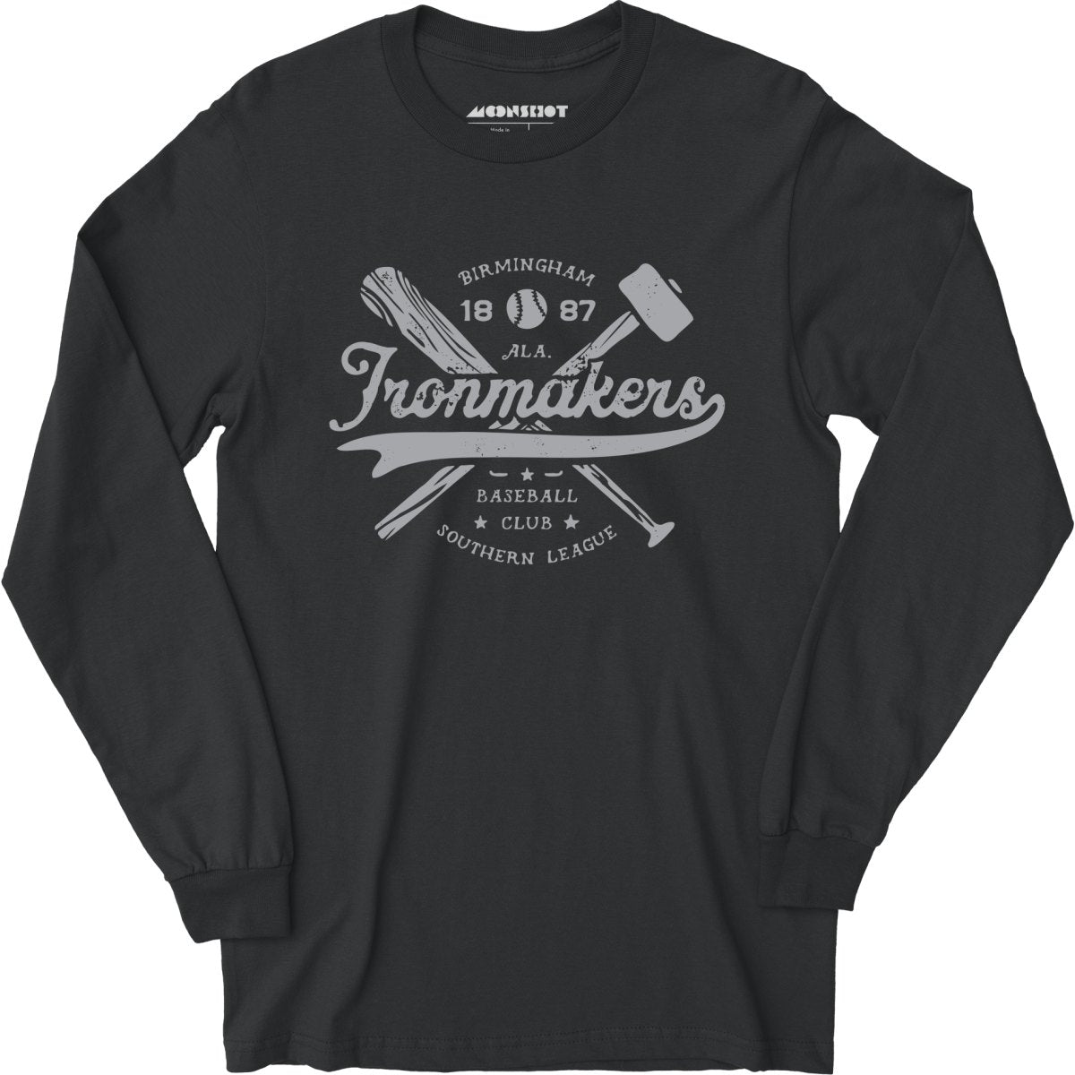 Birmingham Ironmakers - Alabama - Vintage Defunct Baseball Teams - Long Sleeve