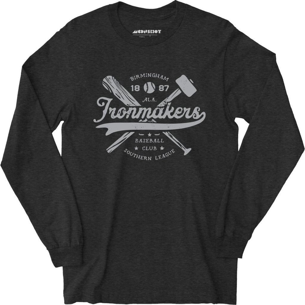 Birmingham Ironmakers - Alabama - Vintage Defunct Baseball Teams - Long Sleeve