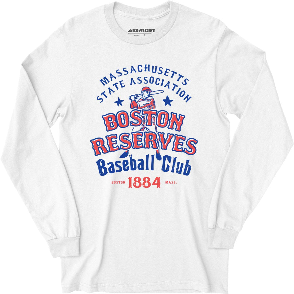 Boston Reserves - Massachusetts - Vintage Defunct Baseball Teams - Long Sleeve