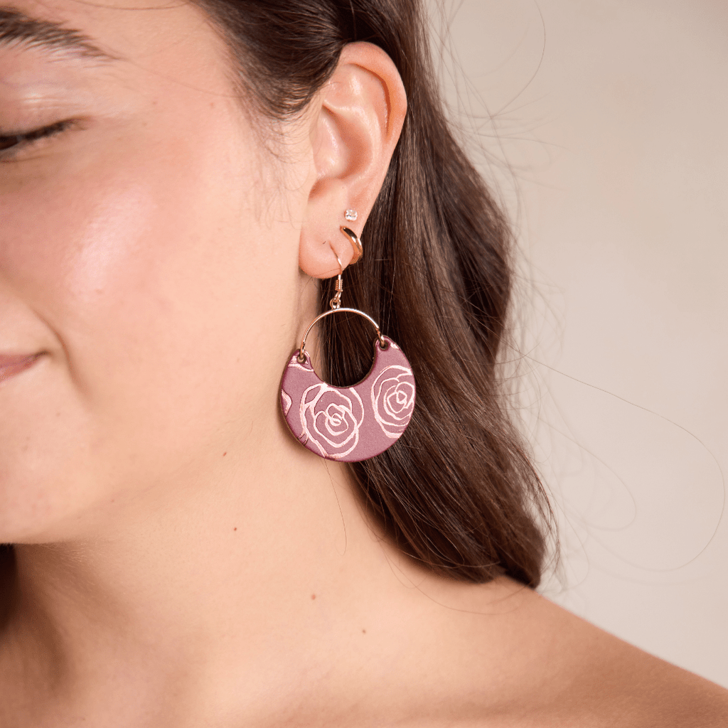 Burgundy Rosette Ninas