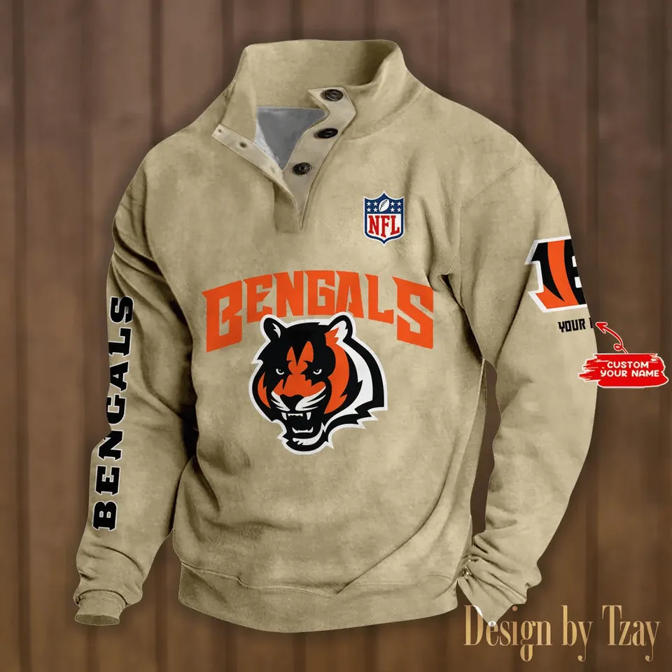 Cincinnati Be ngals Stand Collar Sweatshirts