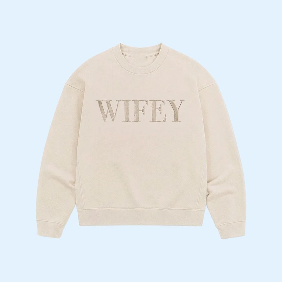 Wifey Statement Sweatshirt Wifey Sweatshirt Birthday Gift Ideas For Friends