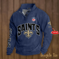 New Orlea ns Saints tand Collar Sweatshirts