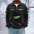 Fendt Custom Name Quarter Zip Pullover Sweatshirt - Multicolor