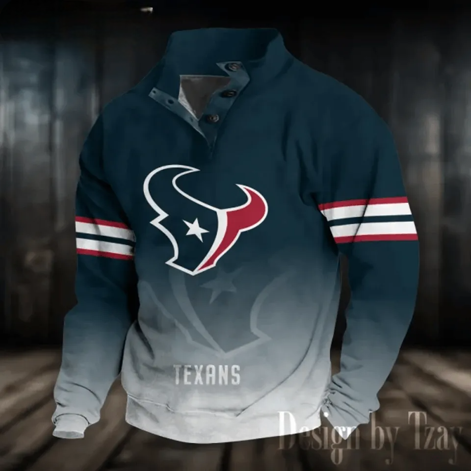 Houst on Texans Stand Collar Sweatshirts