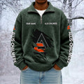 Allis Chalmers Custom Name Quarter Zip Pullover Sweatshirt - Multicolor